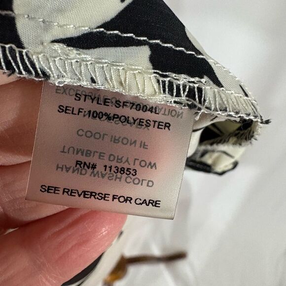 Paley Black Bird Orint Tunic length Top - Picture 7 of 7